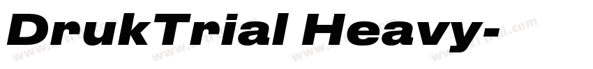 DrukTrial Heavy字体转换